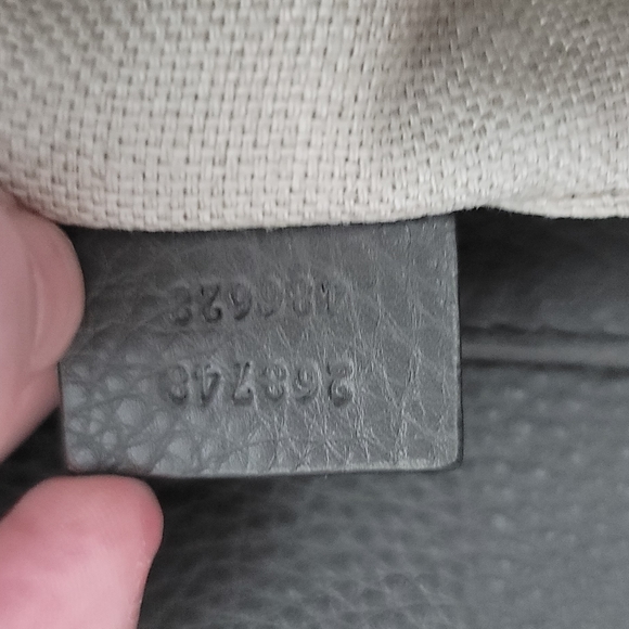 GUCCI GRAY PYTHON GREENWICH CLUTCH WITH SHOULDER STRAP - Picture 7 of 15